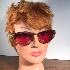 1980’S LAURA BIAGIOTTI OVERSIZED SUNGLASSES, ITALY
